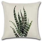 Kussenhoes Aloë plant exclusief vulling veelkleurig, Verzenden, Nieuw