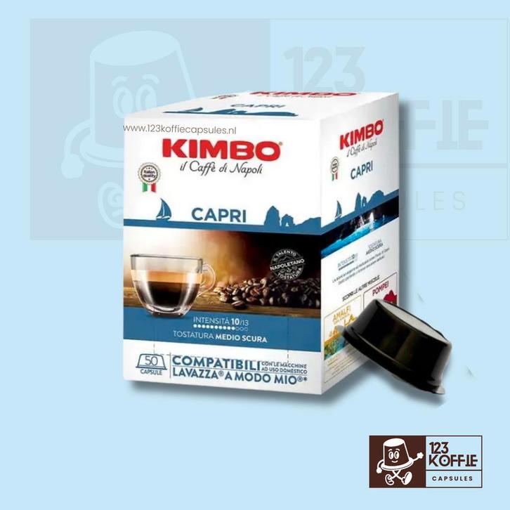 Kimbo Capri capsules A Modo Mio 50 stuks – Aromatische, Electroménager, Accessoires de machine à café, Envoi