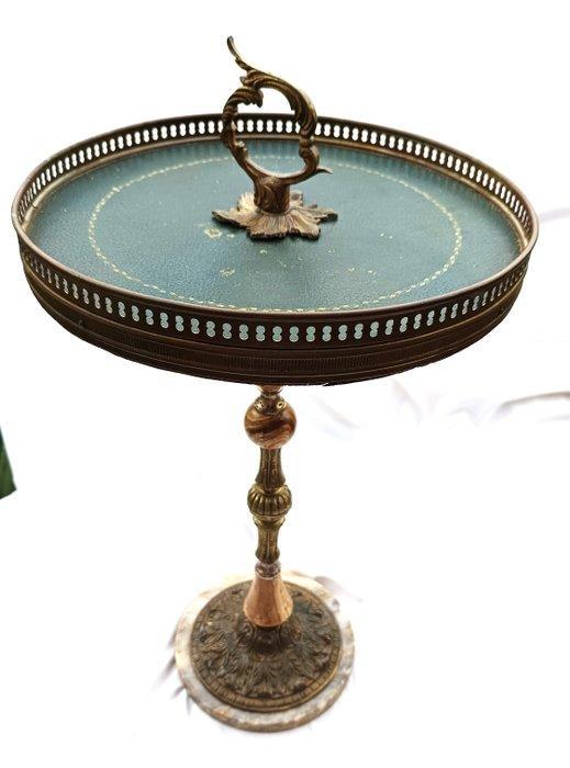 Bijzettafel - Vernikkeld messing, Verguld brons, Antiek en Kunst, Curiosa en Brocante