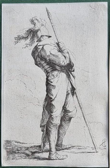 Salvator Rosa (1615-1673) - Lot. of 4 - Soldati, Antiek en Kunst, Antiek | Overige Antiek
