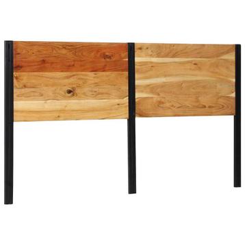 vidaXL Hoofdeinde 180 cm massief hout acaciahout en ijzer, Verzenden