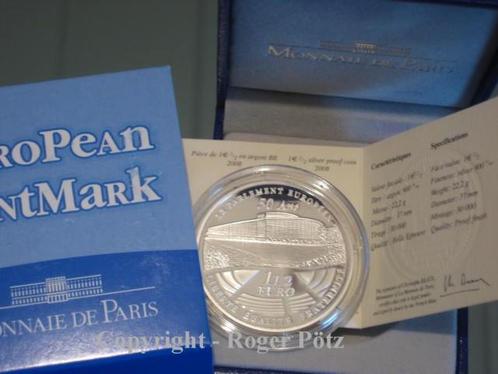 Frankreich 1,50 Euro Eu Parlament 2008 zilver Pp, Postzegels en Munten, Munten | Europa | Euromunten, België, Verzenden