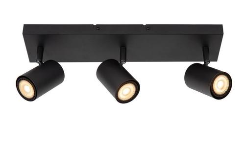 Lucide AMIGO Plafondspot 3xGU10 Zwart, Huis en Inrichting, Lampen | Plafondlampen, Nieuw, Metaal, Verzenden