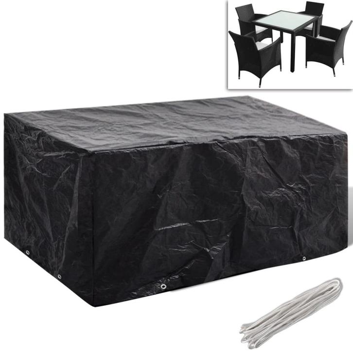 vidaXL Tuinmeubelhoes met 8 oogjes 180x140x90 cm, Tuin en Terras, Tuinmeubel-accessoires, Nieuw, Verzenden