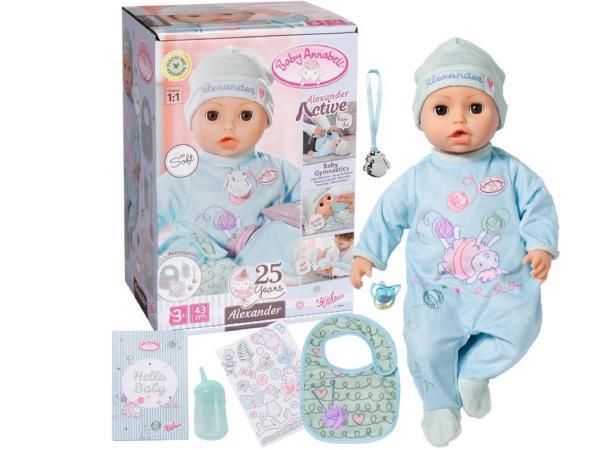 Veiling - Baby Annabell Interactive Alexander - 43cm - Babyp, Kinderen en Baby's, Speelgoed | Poppen