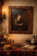 Escuela sevillana (XVII) - Niño de las espinas, Antiek en Kunst