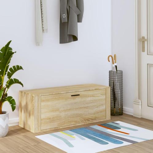 vidaXL Wandschoenenkast 100x35x38 cm bewerkt hout sonoma, Huis en Inrichting, Kasten | Schoenenkasten, Nieuw, Verzenden
