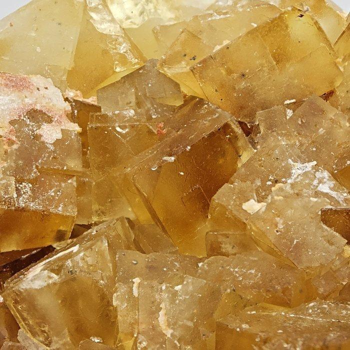 FLUORITE, Gele, kubusvormige kristallen, Marokko Kristallen, Verzamelen, Mineralen en Fossielen