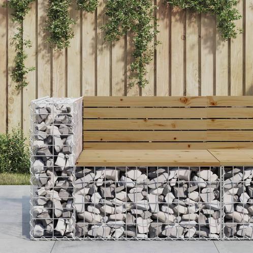 vidaXL Tuinbank schanskorfontwerp 92x71x65,5 cm, Tuin en Terras, Tuinsets en Loungesets, Nieuw, Verzenden