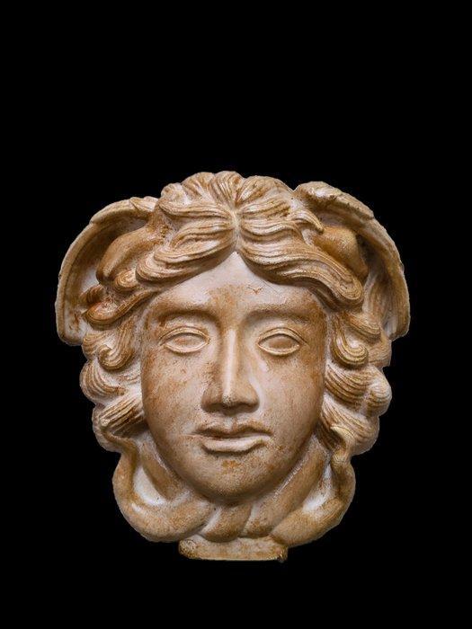 sculptuur, Testa Medusa Rondanini - 17 cm - mineralensteen, Antiek en Kunst, Curiosa en Brocante