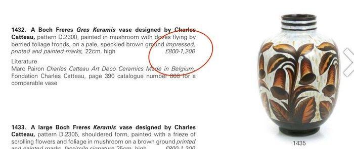 Keramis Boch, Keramis, Boch Frères - Charles Catteau - Vaas, Antiek en Kunst, Antiek | Glaswerk en Kristal