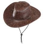 Cowboy Hoed Lederlook, Verzenden, Nieuw