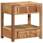vidaXL Bijzettafel Bruin 43 x 32 x 46 cm Massief gerecycled, Verzenden, Nieuw