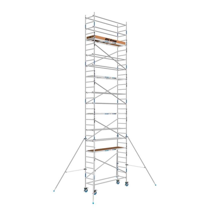 EURO Rolsteiger 75 x 10.2 mtr werkhoogte, Doe-het-zelf en Bouw, Steigers, Rolsteiger of Kamersteiger, Nieuw, 5 meter of hoger