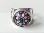 Zonder Minimumprijs - Ring Zilver, Millefiori-glas, Handtassen en Accessoires, Ringen, Nieuw