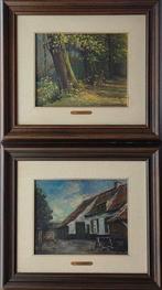 Juul (Jules) Decort (1918-1999) - boerderij en boszicht, Antiek en Kunst, Kunst | Schilderijen | Klassiek