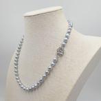 Zonder Minimumprijs - Halsketting Zilver Parel - Akoya Pearl, Nieuw