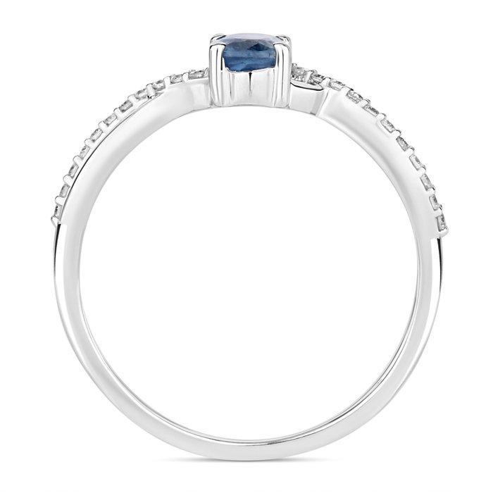 Zonder minimumprijs - Ring - 14 karaat Witgoud - 0.80ct. tw., Handtassen en Accessoires, Ringen