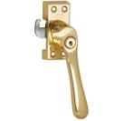 SKG Raamsluiting Met sluitplaat rechts Linea messing gelakt, Doe-het-zelf en Bouw, Nieuw, Overige materialen, Klink of Kruk