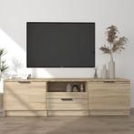 vidaXL Tv-meubel 140x35x40 cm bewerkt hout sonoma, Huis en Inrichting, Kasten |Televisiemeubels, Nieuw, Verzenden
