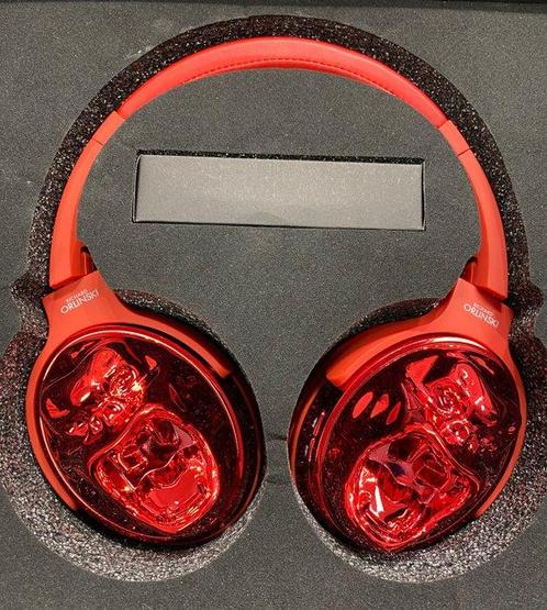 Richard Orlinski - Casque Rouge Bluetooth Hoofdtelefoon, Audio, Tv en Foto, Radio's