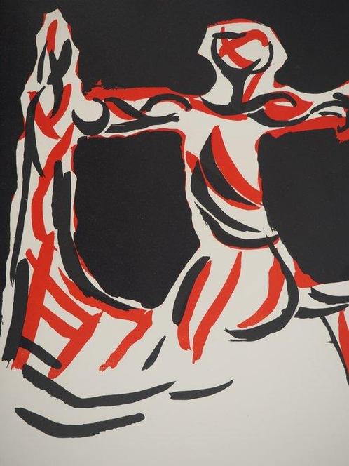 Marino Marini (1901-1980) - Cavalier rouge et noir, Antiek en Kunst, Antiek | Overige Antiek