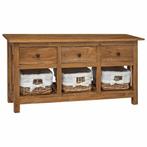 vidaXL Dressoir 100x30x50 cm massief mahoniehout, Verzenden, Nieuw