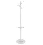 Staande kapstok Porcelain 4 dubbele haken wit, Nieuw, Overige materialen