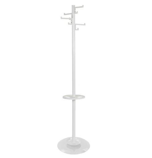 Staande kapstok Porcelain 4 dubbele haken wit, Huis en Inrichting, Woonaccessoires | Kapstokken, Nieuw, Overige materialen