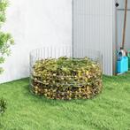 vidaXL Compostbak Ø100x50 cm gegalvaniseerd staal, Verzenden, Nieuw