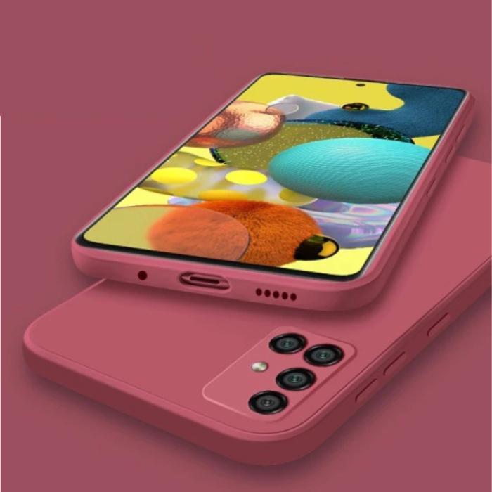 Samsung Galaxy A21s Square Silicone Hoesje - Zachte Matte, Telecommunicatie, Mobiele telefoons | Hoesjes en Screenprotectors | Samsung