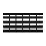 Houten jaloezie - 120x220 cm (bxh) - 50 mm - mat zwart, Huis en Inrichting, Stoffering | Gordijnen en Lamellen, Nieuw, Verzenden
