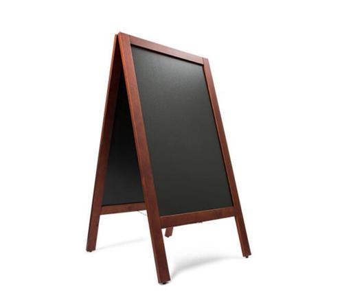 Krijtstoepbord Mahonie 75 x 135 cm dennenhouten omlijsting -, Articles professionnels, Horeca | Mobilier & Aménagement, Envoi