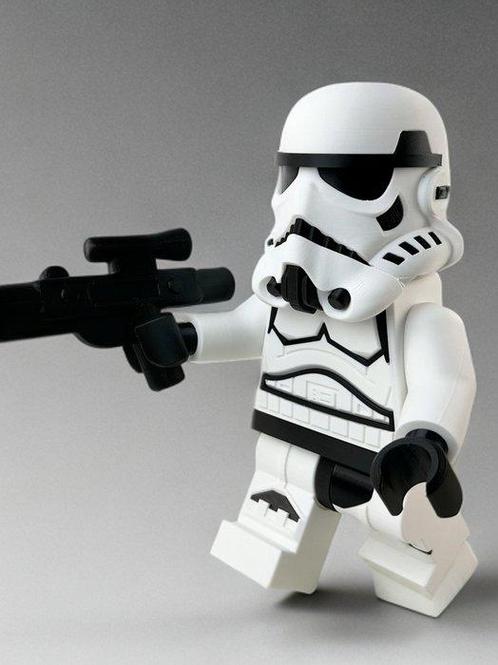 Lego - Figure - 23 cm Stormtrooper figurka inspirowana Lego, Kinderen en Baby's, Speelgoed | Duplo en Lego