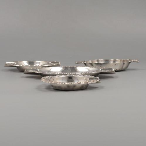 o.a. B.W. van Eldik - Asbak (4) - .833 zilver, .835 zilver, Antiek en Kunst, Antiek | Zilver en Goud
