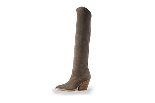 Sacha Laarzen in maat 38 Grijs | 5% extra korting, Kleding | Dames, Schoenen, Grijs, Zo goed als nieuw, Hoge laarzen, Verzenden
