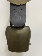 Decoratieve bel - Zwitserland - Koeienbel aan leren band, Antiek en Kunst