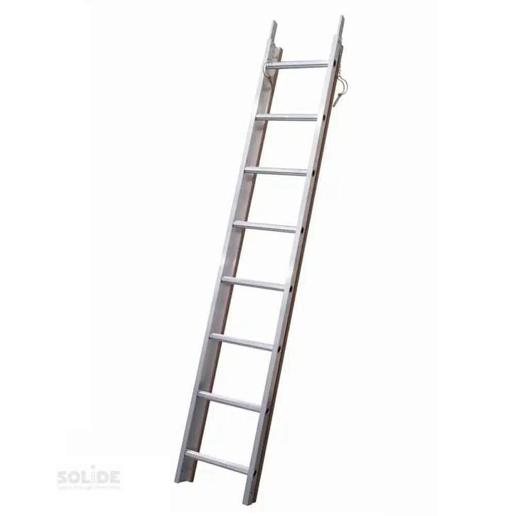 Solide dakladder 2 m DL08, Doe-het-zelf en Bouw, Ladders en Trappen, Nieuw, Verzenden