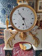 Pendule - Brons, Marmer - 1750-1800, Antiek en Kunst, Antiek | Klokken