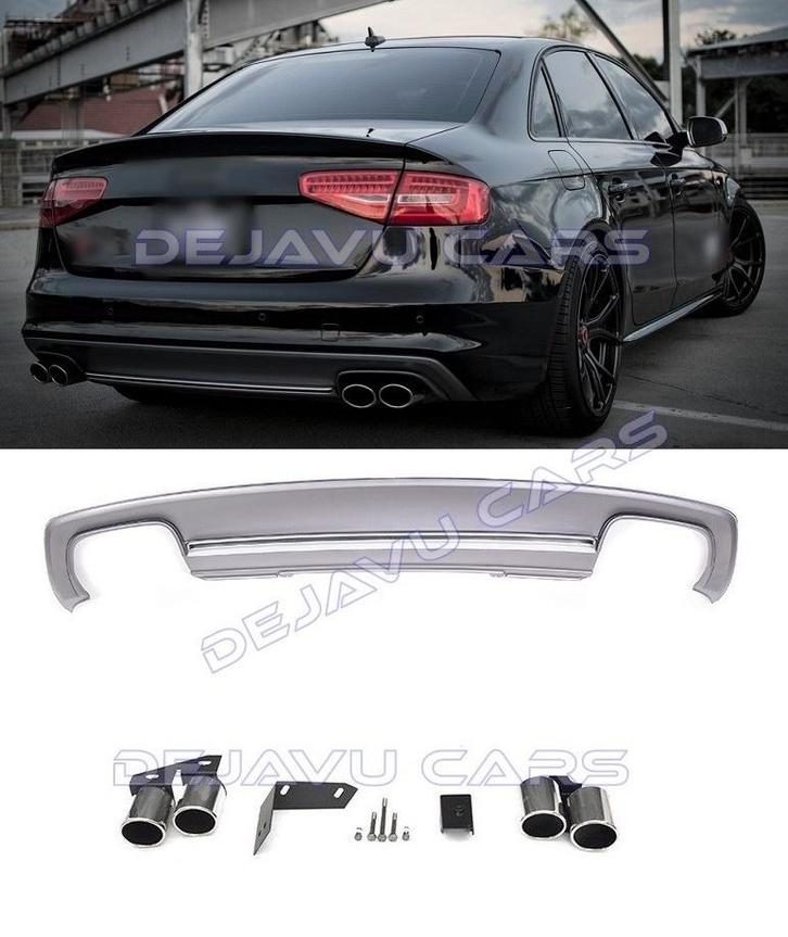 S4 Look Diffuser + Uitlaat sierstukken voor Audi A4 B8.5, Autos : Divers, Tuning & Styling, Enlèvement ou Envoi