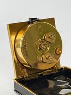 Wekker - kienzle - Verguld, Messing, Leder, Staal -