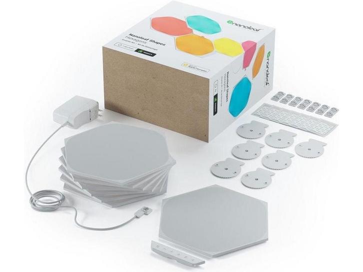 Nanoleaf Shapes Hexagons - Starterkit - 9 LED/RGB Panelen -, Tuin en Terras, Buitenverlichting, Nieuw, Verzenden