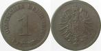 Kaiserreich 1 Pfennig 1876h ss/vz, Timbres & Monnaies, Verzenden