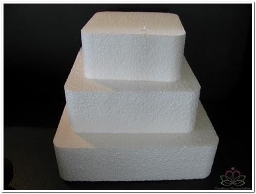 Oasis® styropor piepschuim isimo taart vierkant ronde hoeken, Huis en Inrichting, Woonaccessoires | Kunstplanten en Kunstbloemen