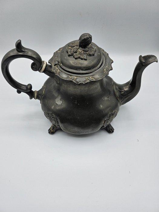 Barnascone - Kan - Tin - Tinnen thee kan barnascon, Antiek en Kunst, Antiek | Keukengerei