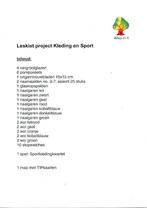 Alles-in-1 Leskist Project Kleding en Sport voor 60 leerling, Verzenden