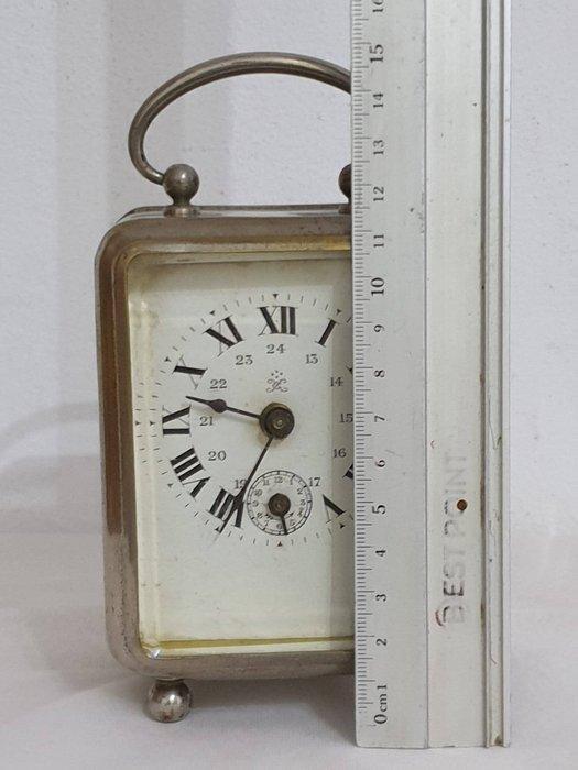 Wekker, Rijtuigklok - Japy Frères &amp; Cie - Metaal - 1910-1920, Antiek en Kunst, Antiek | Klokken