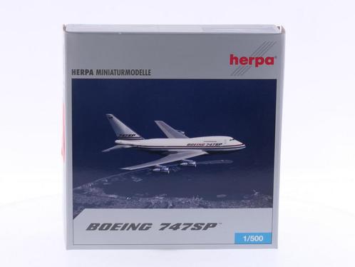 Schaal 1:500 Herpa 514835 Boeing Company Boeing 747SP Reg..., Hobby en Vrije tijd, Modelbouw | Vliegtuigen en Helikopters, Gebruikt