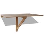 Wandtafel Inklapbaar 100x60 Eik | Retour Deal | 40% Korting, Verzenden, In hoogte verstelbaar, Nieuw, Bureau