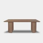 Tafel Rechthoekig Eikenhout  Half Rond  220x100, Nieuw